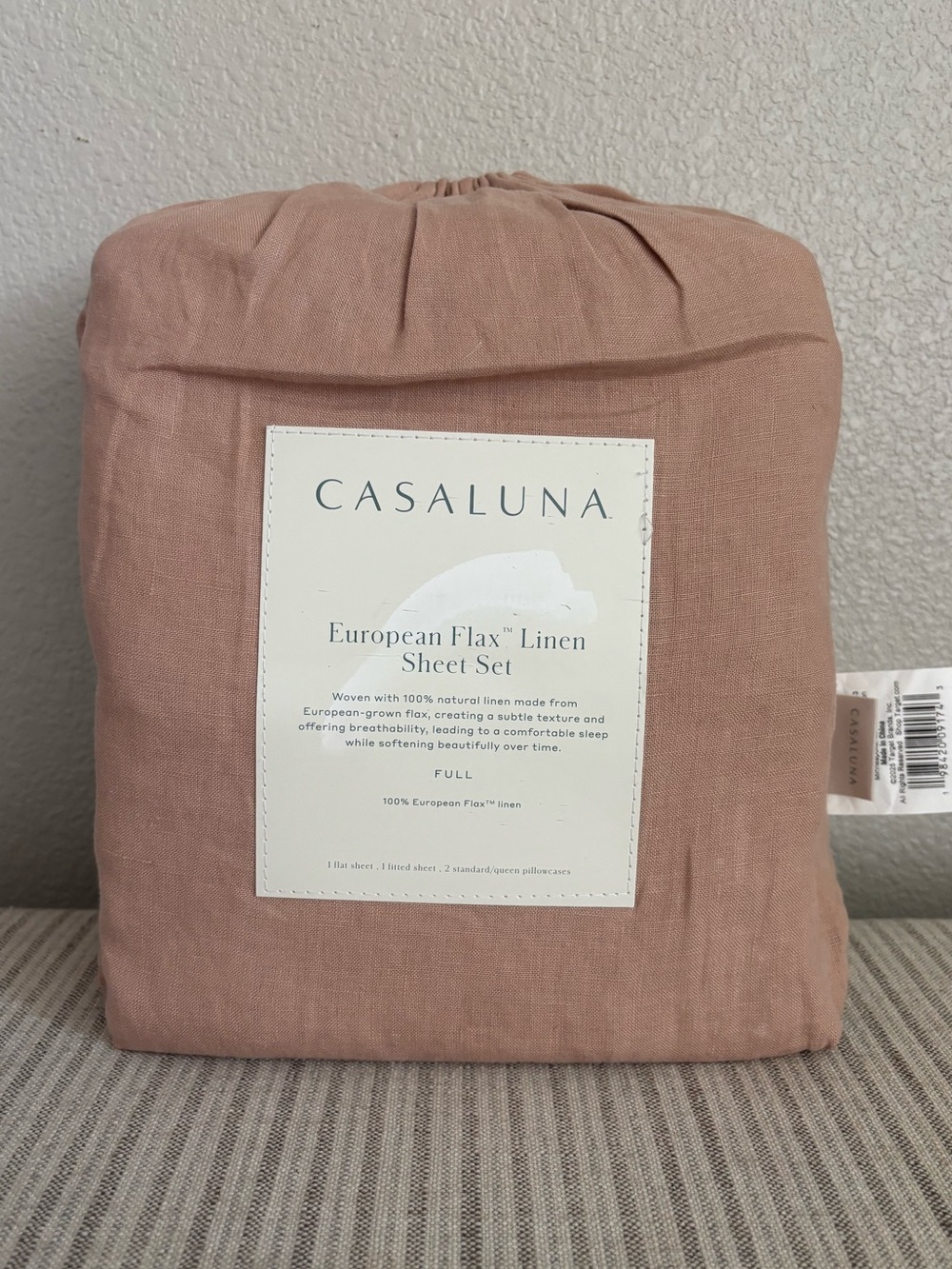 NWT Full 100% Linen Sheet Set Light Adobe
Clay - Casaluna